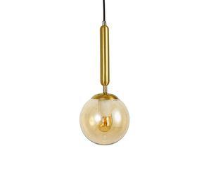 Lámpara Odele Individual Dorada – Diseño Elegante en Metal y Vidrio
