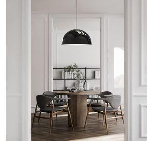 LAMPARA COLGANTE NEGRA E27 1X60W