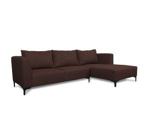 Seccional Suria Chenille Tipo Lino Cafe