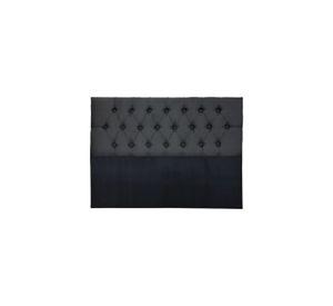 Respaldo 2 Plazas Piso Capitone Premium 150x140 CM Gris Oscuro Lino