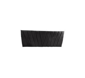 Respaldo Moderno Lineal 2 Plazas 150x60 CM Negro Lino