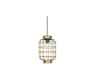 LAMPARA COLGANTE METAL BRONCE HALO 18CM
