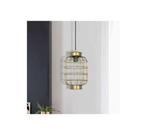 LAMPARA COLGANTE METAL BRONCE HALO 18CM