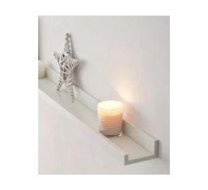 Repisa Flotante Modelo Corchete 150cm Blanco