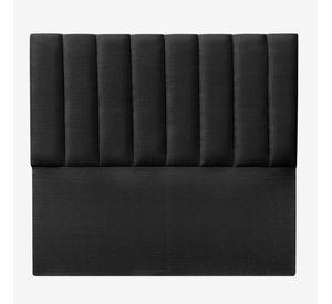 Respaldo de Cama Tubular Vertical Lino Grafito - King