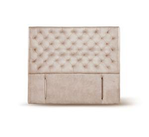 RESPALDO BRESCIA CUERO BEIGE KING