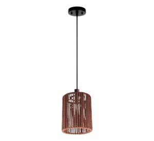 Lámpara Colgante Natural Bohemia Tejida Decorativa Jhn