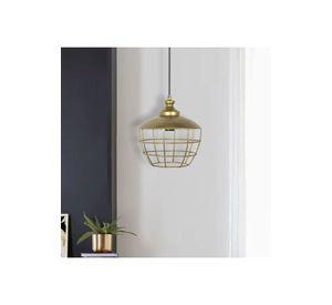 LAMPARA COLGANTE METAL BRONCE GALPON 23CM