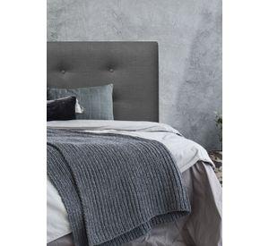 Respaldo de Cama Botoné Premium Lino Grafito - 2 Plazas