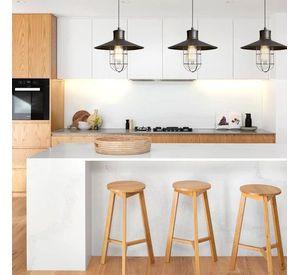LÁMPARA COLGANTE VINTAGE NEGRA E27 1X60W