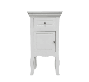 SET 2 VELADORES LIBRERO PARMA PUERTA + CAJON BLANCO