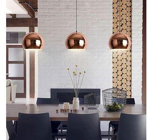 LÁMPARA COLGANTE COBRE E27 1X60W
