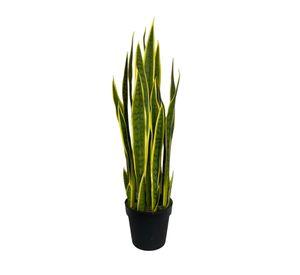 Sanseviera Amarilla de 90cm Artificial | Estilo Natural para Interiores y Vitrinas