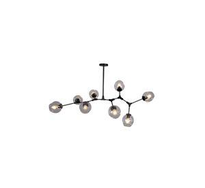 Lámpara Colgante Zincir Negro 8 Luces E27