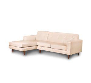 SOFA CHAISELONG IZQ SALERNO PU BEIGE