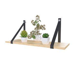 REPISA CUADRADA PINO BLACK VEKKAHOME