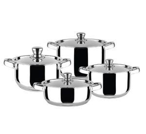 BATERIA COCINA MALAGA INOX 8P ACERO