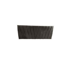 Respaldo Elegante Super King Capitone En V 200x60 CM Gris Oscuro Felpa