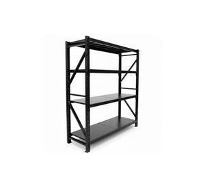 Estante Metálico Rack  200x200x60 Negro 800kg