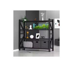 Estante Metálico Rack  200x200x60 Negro 800kg