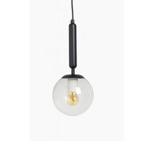 Lámpara Odele Individual Negra – Diseño Elegante en Metal y Vidrio