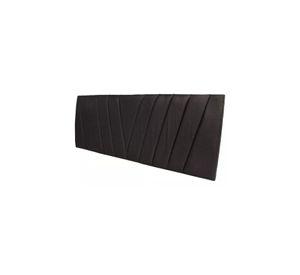Respaldo Elegante 1 Plaza Capitone En V 105x60 CM Gris Oscuro Lino