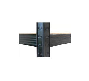 Estante Metálico Negro 5 Niveles Altura Ajustable 180x90x40