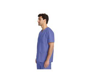 POLERA CLÍNICA HOMBRE CUELLO EN V CK783A CIEL