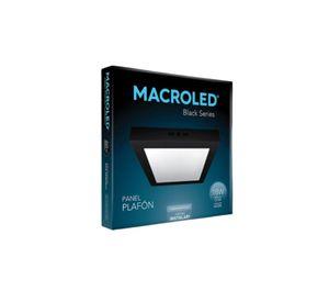 PLAFON PANEL LED 18W NEGRO CUADRADO 6000K