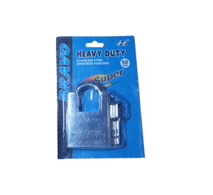 Candado De Seguridad Gancho Protegido De Acero 50mm