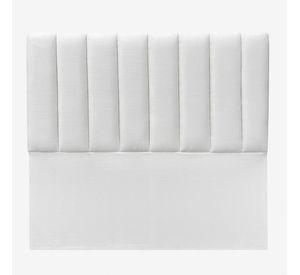 Respaldo de Cama Tubular Vertical Lino Crema - King