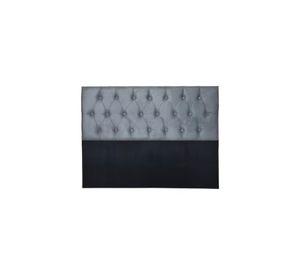 Respaldo King Piso Capitone Premiun 180x140 CM Gris Azulado Felpa