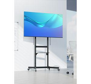 Pedestal de TV para 55" a 100"  70kg Inclinable y Ajustable  altura Hasta 1.74cm - SBRCR1044 Brasfor