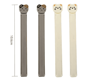 Set Clips Selladores Gato Kawaii Para Bolsas Alternativo