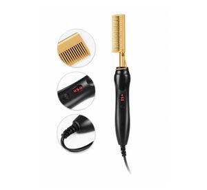 Peine Cepillo Alisador Profesional Gold Ceramic Unisex