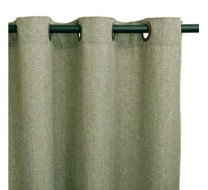 Set Cortina de ambiente Mati y velo bordado Gris 140x225