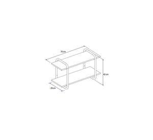 Repisa Connect Legno Negro Mate
