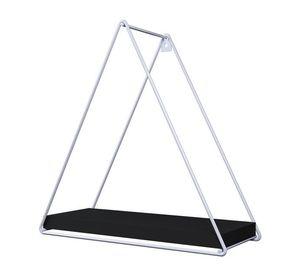 REPISA TRIANGULAR TOTAL BLACK 25X10X25CM VEKKAHOME