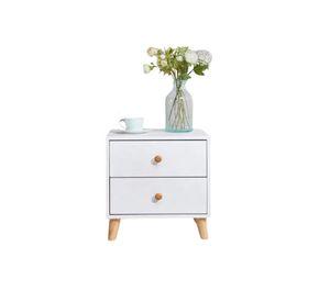 Velador Premium doble cajon 48x35x45cm Chic Home