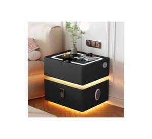 Velador 2 Niveles Con Cargador Inalambrico Parlante 50x48x40 ChicHome