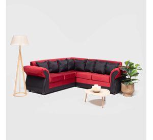 SOFA SECCIONAL NEW IRLANDA BI ROJO NEGRO