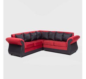 SOFA SECCIONAL NEW IRLANDA BI ROJO NEGRO