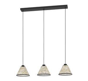 Lampara Colgante Oxpark Acero Hojas de Bambu E27 3X25W IP20 Cod43943