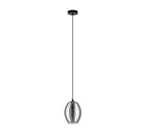 Lámpara Colgante Cadaques Vidrio Negro 1X60W E27 cod.98582