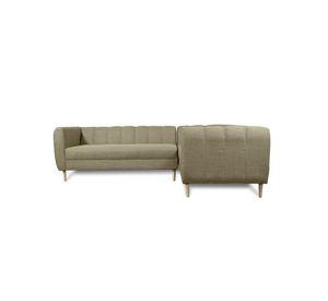 Seccional Lynette Chenille Tipo Lino Beige