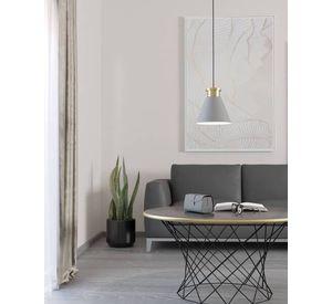 Lámpara Colgante Twicken acero E27 1X40W Cód43838