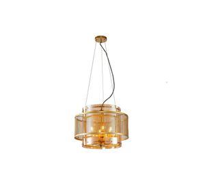 Lámpara Colgante Cosio Oro Mate 6 Luces E14