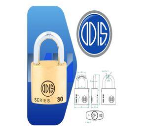 Candados Odis B30 30mm Bronce Solido Llaves Iguales X 3 Unds