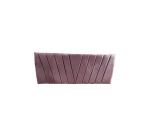 Respaldo Moderno Lineal En V 2 Plazas 150x60 CM Palo Rosa Felpa