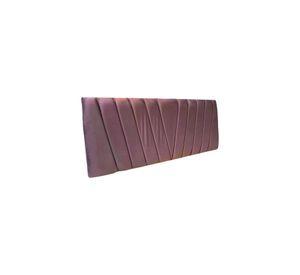 Respaldo Moderno Lineal En V 2 Plazas 150x60 CM Palo Rosa Felpa